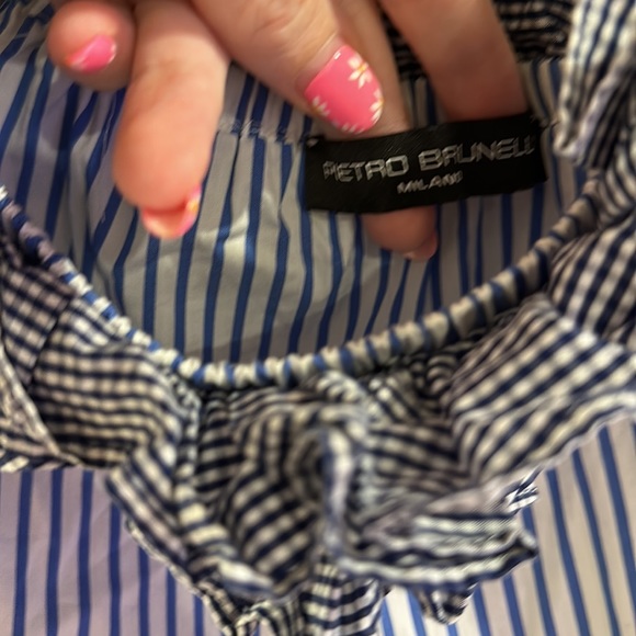 Pietro Brunelli Striped Maternity Dress, A Pea in a Pod - Picture 3 of 3